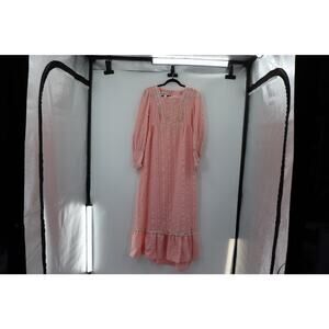 Vintage Pink California Charmer Peasant Dress Size 11/12